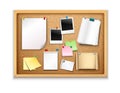 Cork Board With Papers Royalty Free Stock Photo