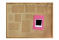 Cork board with photo frame Royalty Free Stock Photo