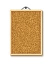 Cork board with wooden frame