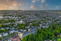 Cork City Center Ireland amazing scenery aerial drone sunset