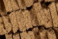 cork for industry , is a natural soft and durable material that is obtained from the bark of a cork tree closeup Royalty Free Stock Photo