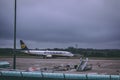 Cork International Airport: Ryanair airplane arriving