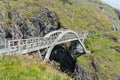 Cork, Ireland - 2024-08-10 - The bridge at Mizen Head, the southern most cape of Ireland Royalty Free Stock Photo