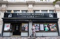 Traditional entrance of the English famous Market in cork city Ireland. Food, fish, meat and toy market.