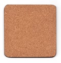 Cork mat isolated on white Royalty Free Stock Photo