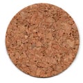 Cork mat isolated on white Royalty Free Stock Photo