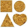 Cork mats isolated