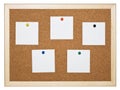 Cork memo board Royalty Free Stock Photo