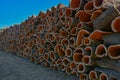 Cork, stacked cork tree bark Royalty Free Stock Photo