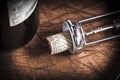 Cork stopper of italian wine Royalty Free Stock Photo