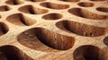 Cork Surface has Carved Shape, showing Texture, showing Cell Structure and Art Material Royalty Free Stock Photo