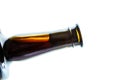 Corked glass bottle of red wine Royalty Free Stock Photo