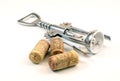 Corks and corkscrew Royalty Free Stock Photo