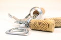 Corks and corkscrew Royalty Free Stock Photo