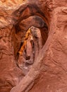 Corkscrew Arches in Peekaboo Slot Canyon Royalty Free Stock Photo