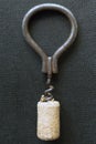 Corkscrew with cork