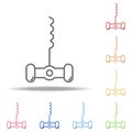 corkscrew icon. Elements of Alcohol drink in multi colored icons. Simple icon for websites, web design, mobile app, info graphics Royalty Free Stock Photo