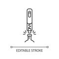 Corkscrew linear icon