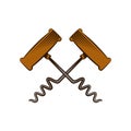 Corkscrew tool icon Royalty Free Stock Photo