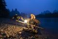 Cormorant fisherman on the Li River