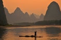 Cormorant Fisherman in the Lijang Li River Xingping Guilin, China.