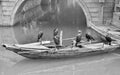 Cormorant fishing boat floating on a river. Tongli - water town. China Royalty Free Stock Photo