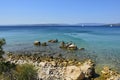 Cormorants off the Punat Coast in Krk, Croatia Royalty Free Stock Photo