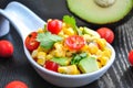 Corn and Avocado Salad Royalty Free Stock Photo
