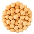 Corn balls snack on white Royalty Free Stock Photo