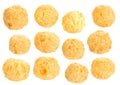 Corn balls snack on white Royalty Free Stock Photo