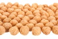 Corn balls snack on white Royalty Free Stock Photo