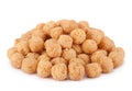 Corn balls snack on white Royalty Free Stock Photo