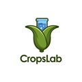 Corn and beaker logo icon