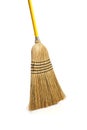 Corn broom on white background