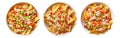 Corn chips nachos on white bowl, top view with transparent background, Generative AI Royalty Free Stock Photo