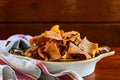 Corn Chips With Salsa Sauce