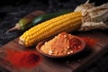 corn on the cob with chili powder and salt