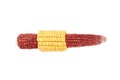 Corn cob half hulled