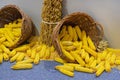 Maize Corn Spill Basket Royalty Free Stock Photo