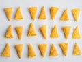 Corn cones pattern Royalty Free Stock Photo