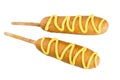 Corn Dogs with Mustard Royalty Free Stock Photo