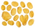 Corn flakes background Royalty Free Stock Photo