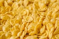 Corn flakes background and texture. Top view Royalty Free Stock Photo