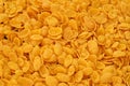 Corn flakes background and texture. Top view cornflake cereal box for breakfast Royalty Free Stock Photo