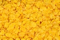 Corn-flakes background and texture. Top view. cornflake cereal box for morning breakfast Royalty Free Stock Photo