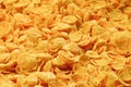 Corn-flakes background and texture. Top view. cornflake cereal box for morning breakfast Royalty Free Stock Photo