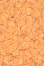 Corn-flakes background and texture. Top view. cornflake cereal box for morning breakfast Royalty Free Stock Photo