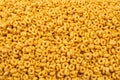 Corn-flakes background and texture. Top view Royalty Free Stock Photo