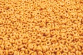 Corn-flakes background and texture. Top view Royalty Free Stock Photo