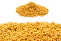 Corn-flakes background and texture. Top view Royalty Free Stock Photo